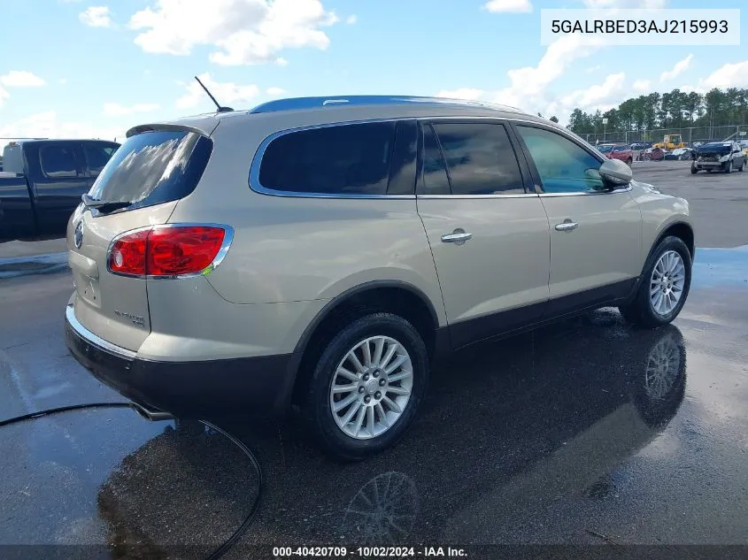 5GALRBED3AJ215993 2010 Buick Enclave 1Xl