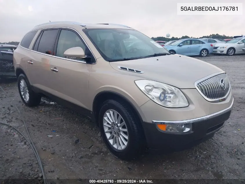 2010 Buick Enclave 1Xl VIN: 5GALRBED0AJ176781 Lot: 40425793