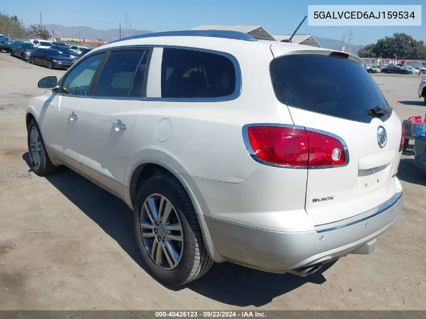 2010 Buick Enclave 2Xl VIN: 5GALVCED6AJ159534 Lot: 40426123