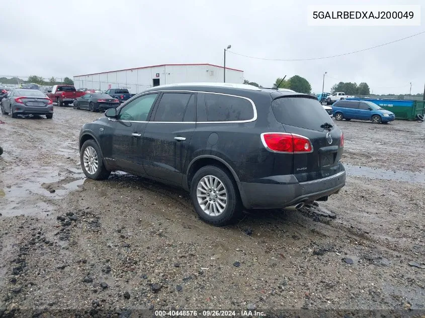 2010 Buick Enclave 1Xl VIN: 5GALRBEDXAJ200049 Lot: 40448576