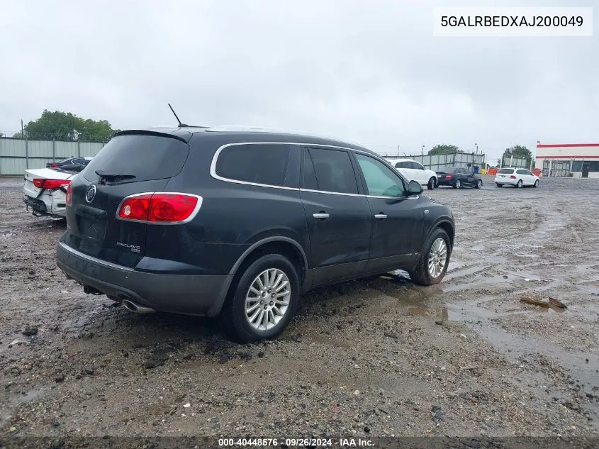 2010 Buick Enclave 1Xl VIN: 5GALRBEDXAJ200049 Lot: 40448576