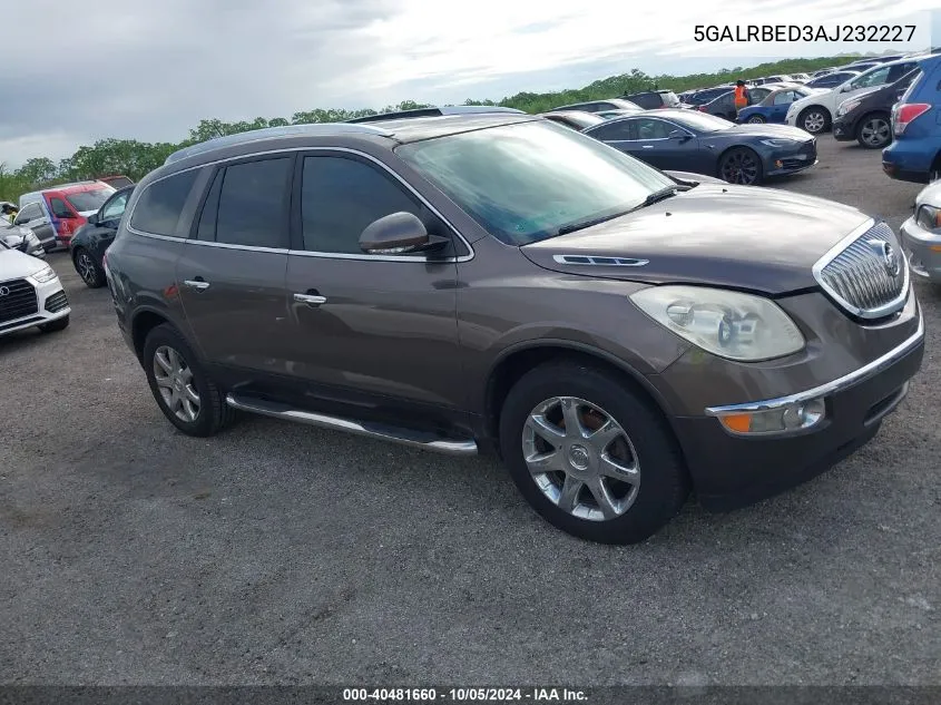 2010 Buick Enclave Cxl VIN: 5GALRBED3AJ232227 Lot: 40481660