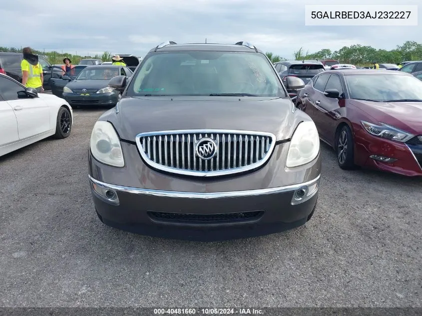 2010 Buick Enclave Cxl VIN: 5GALRBED3AJ232227 Lot: 40481660