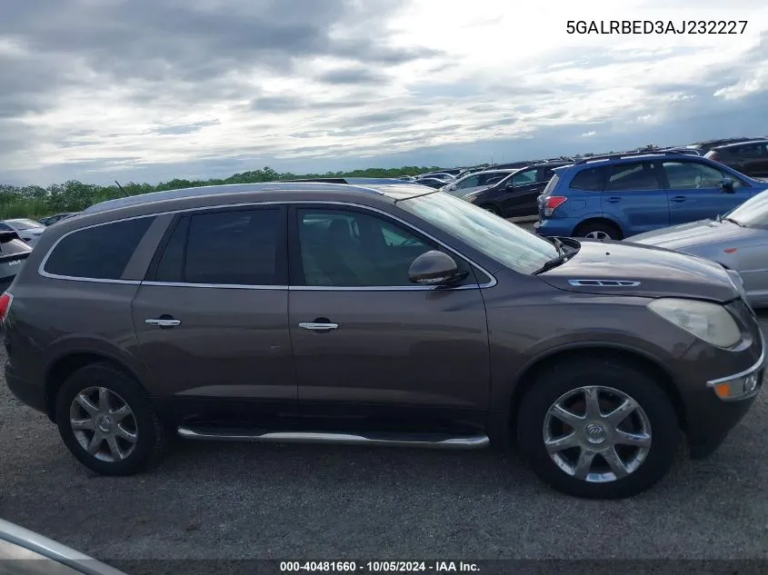 2010 Buick Enclave Cxl VIN: 5GALRBED3AJ232227 Lot: 40481660