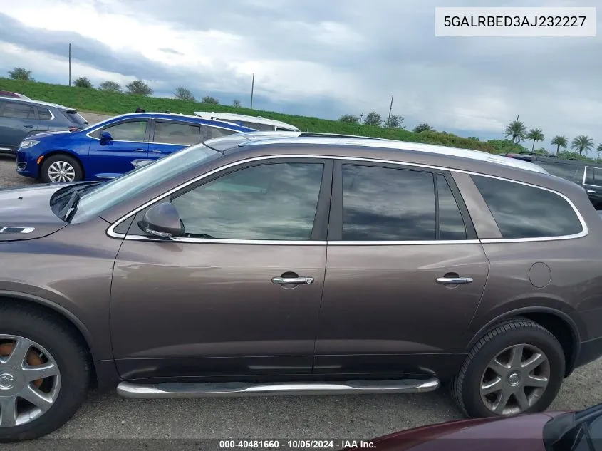 2010 Buick Enclave Cxl VIN: 5GALRBED3AJ232227 Lot: 40481660