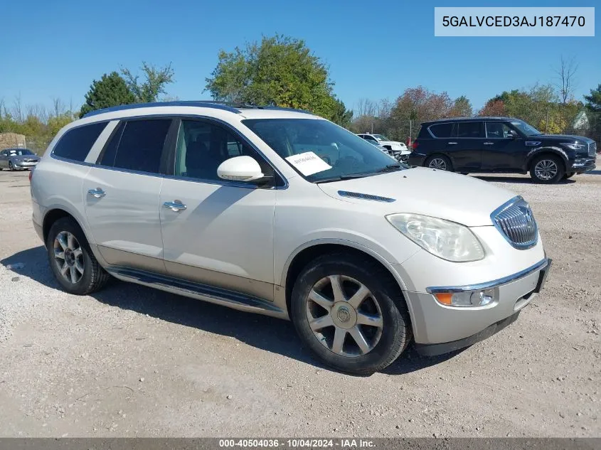 2010 Buick Enclave 2Xl VIN: 5GALVCED3AJ187470 Lot: 40504036