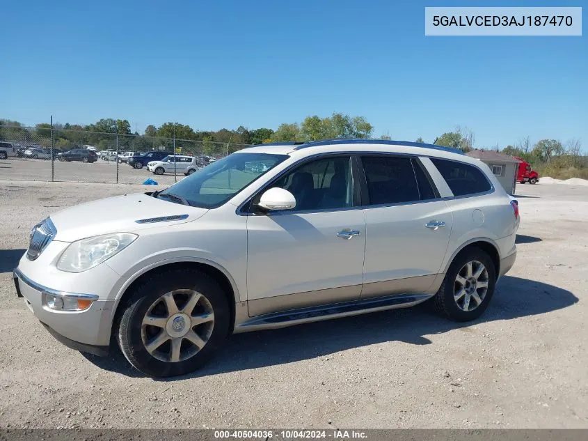 2010 Buick Enclave 2Xl VIN: 5GALVCED3AJ187470 Lot: 40504036