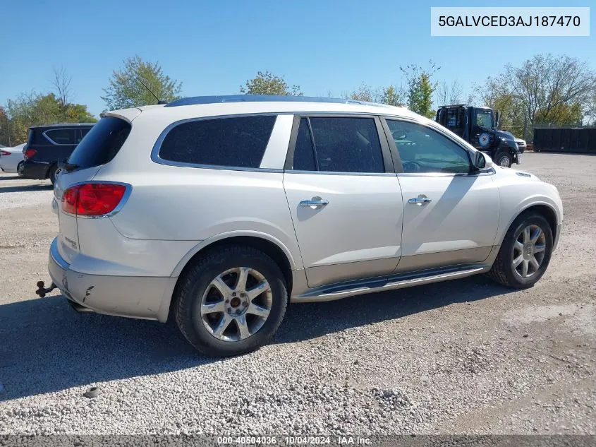 2010 Buick Enclave 2Xl VIN: 5GALVCED3AJ187470 Lot: 40504036