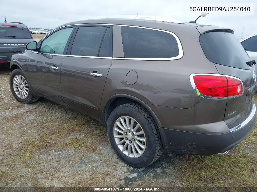 2010 Buick Enclave 1Xl VIN: 5GALRBED9AJ254040 Lot: 40541071