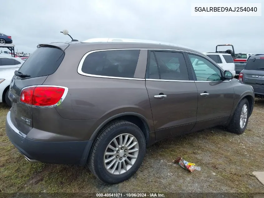 2010 Buick Enclave 1Xl VIN: 5GALRBED9AJ254040 Lot: 40541071