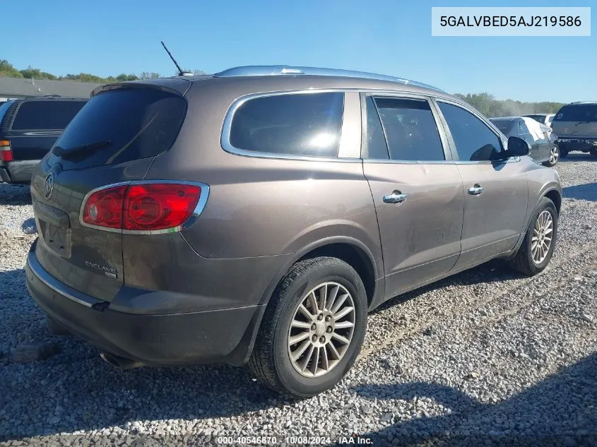 2010 Buick Enclave 1Xl VIN: 5GALVBED5AJ219586 Lot: 40546870