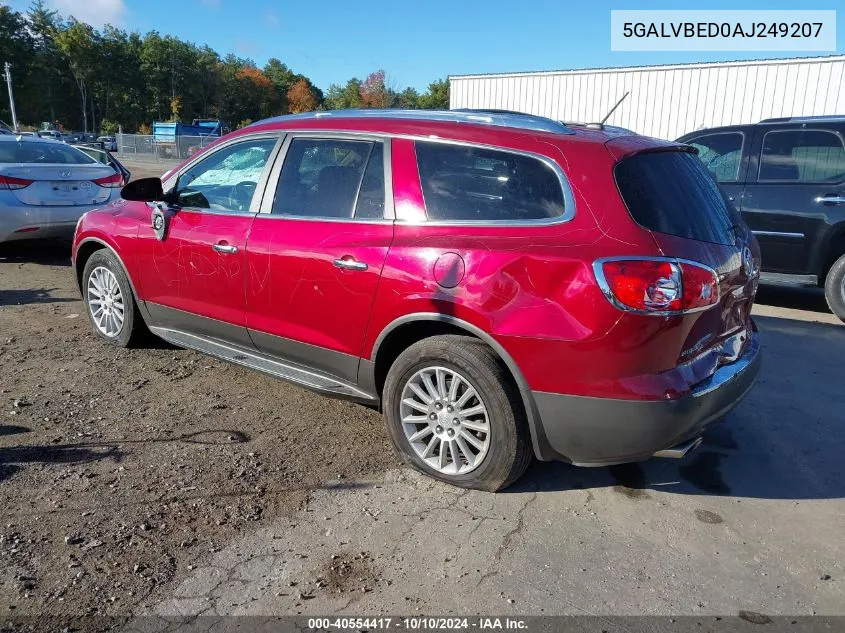 2010 Buick Enclave 1Xl VIN: 5GALVBED0AJ249207 Lot: 40554417