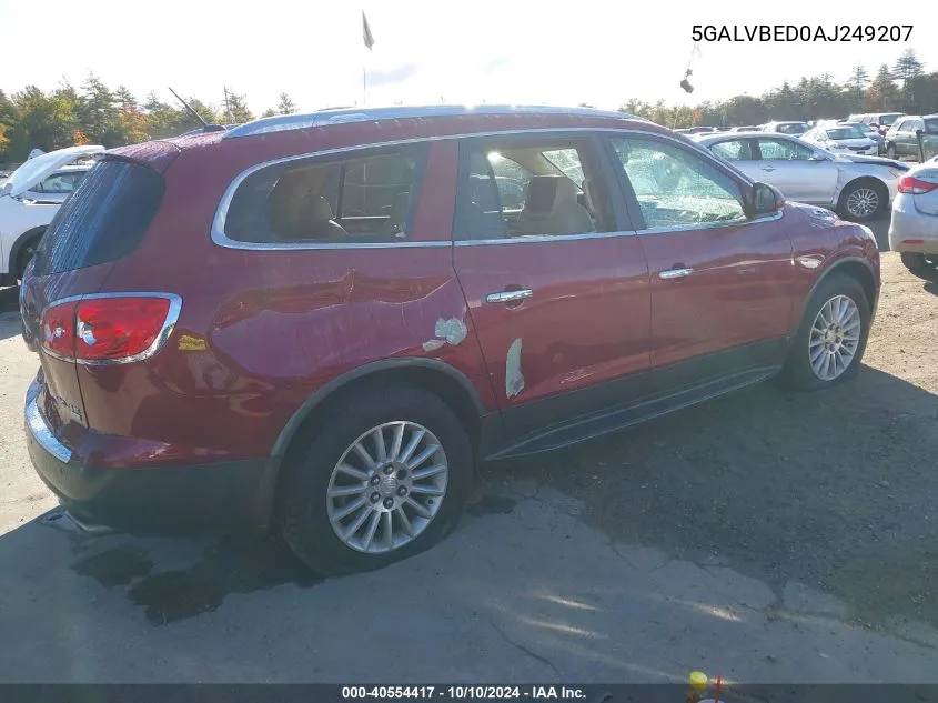 2010 Buick Enclave 1Xl VIN: 5GALVBED0AJ249207 Lot: 40554417