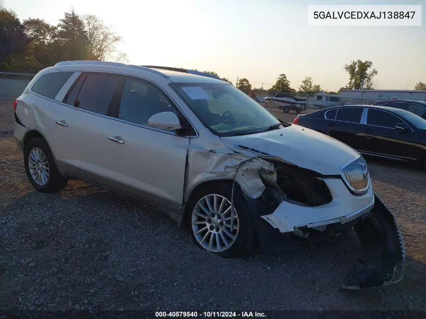 2010 Buick Enclave Cxl VIN: 5GALVCEDXAJ138847 Lot: 40579540