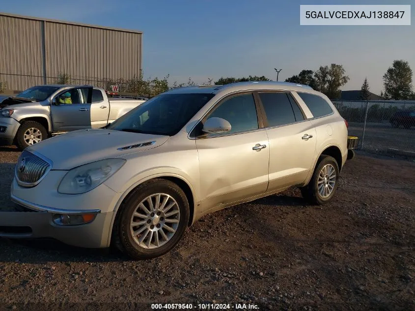 2010 Buick Enclave Cxl VIN: 5GALVCEDXAJ138847 Lot: 40579540