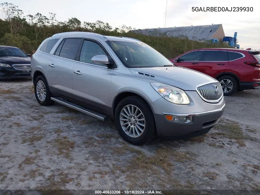 2010 Buick Enclave 1Xl VIN: 5GALRBED0AJ239930 Lot: 40633206