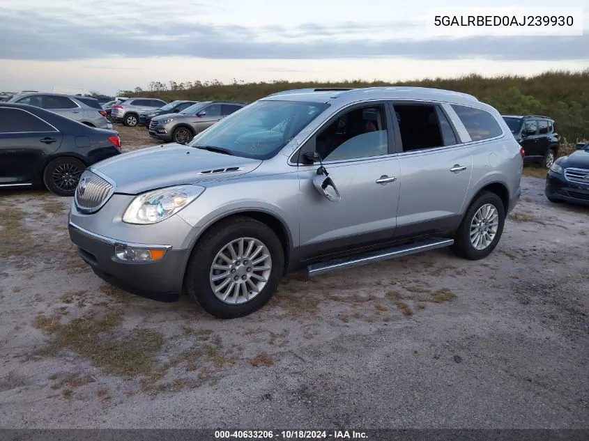 2010 Buick Enclave 1Xl VIN: 5GALRBED0AJ239930 Lot: 40633206