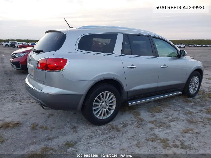 2010 Buick Enclave 1Xl VIN: 5GALRBED0AJ239930 Lot: 40633206