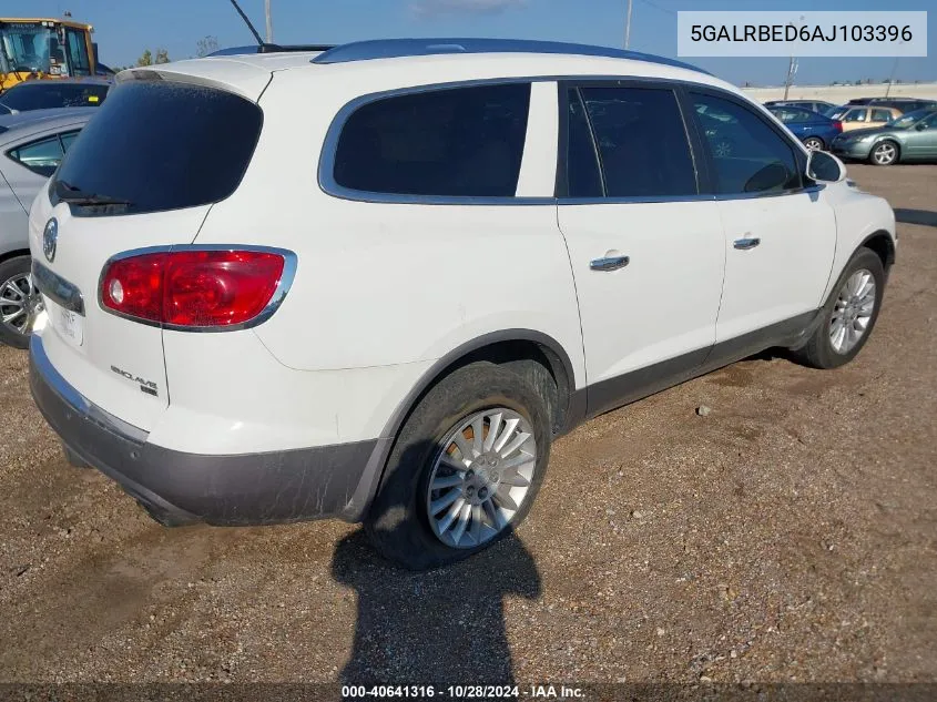 2010 Buick Enclave 1Xl VIN: 5GALRBED6AJ103396 Lot: 40641316