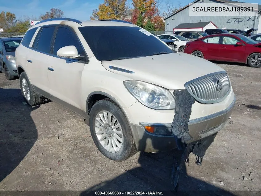 2010 Buick Enclave 1Xl VIN: 5GALRBED8AJ189391 Lot: 40665683