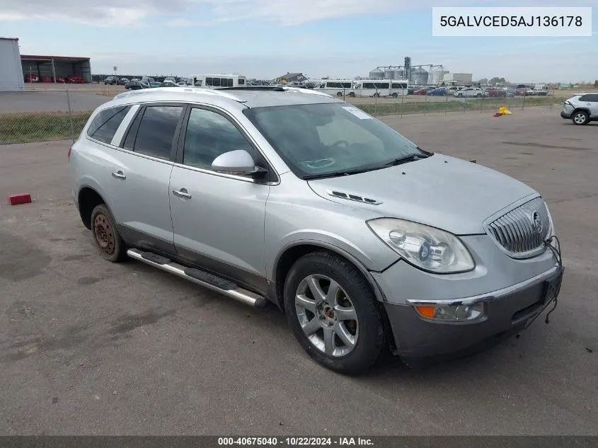 2010 Buick Enclave 2Xl VIN: 5GALVCED5AJ136178 Lot: 40675040