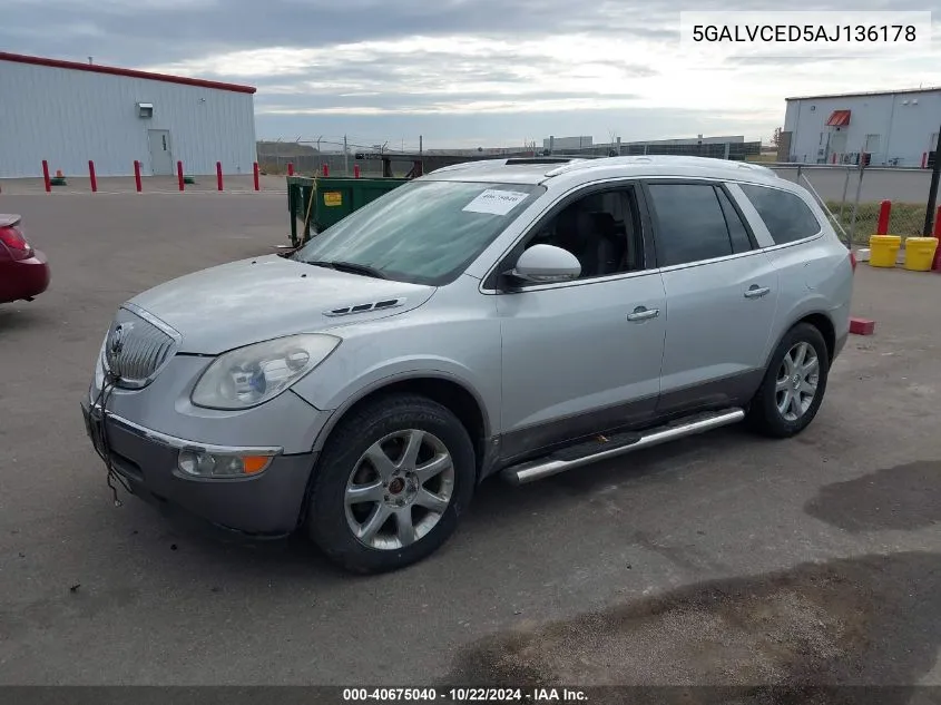 2010 Buick Enclave 2Xl VIN: 5GALVCED5AJ136178 Lot: 40675040