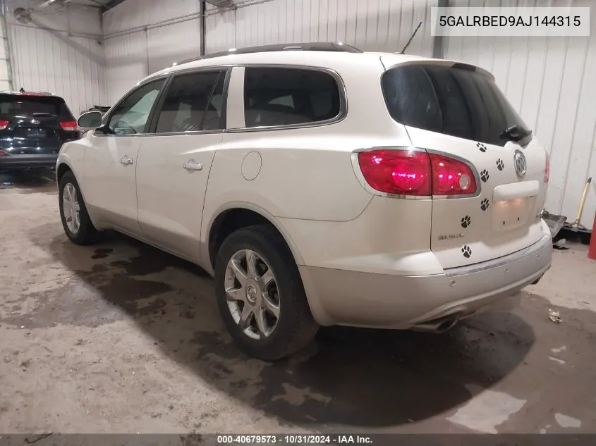 2010 Buick Enclave 1Xl VIN: 5GALRBED9AJ144315 Lot: 40679573