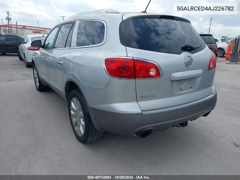 5GALRCED4AJ226782 2010 Buick Enclave Cxl W/2Xl