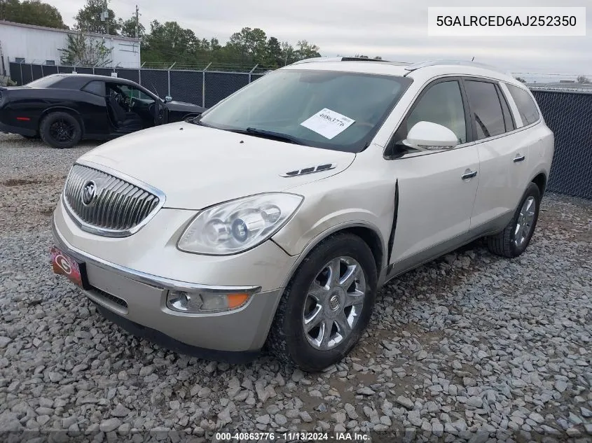 2010 Buick Enclave Cxl W/2Xl VIN: 5GALRCED6AJ252350 Lot: 40863776