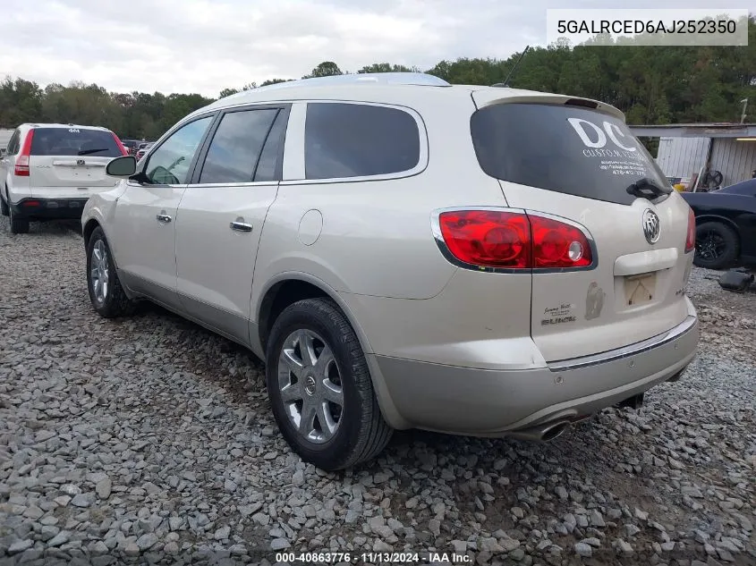 2010 Buick Enclave Cxl W/2Xl VIN: 5GALRCED6AJ252350 Lot: 40863776