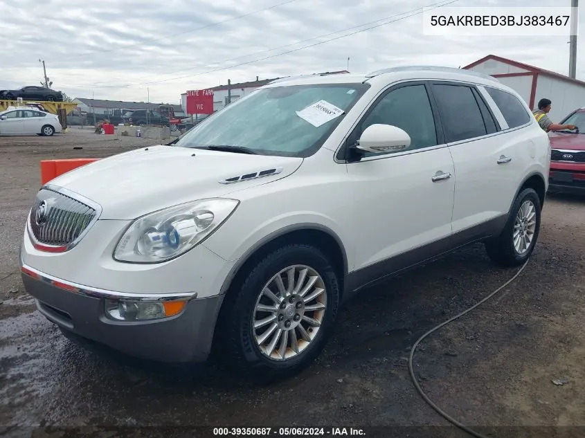 2011 Buick Enclave 1Xl VIN: 5GAKRBED3BJ383467 Lot: 39350687