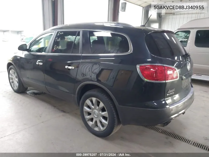 2011 Buick Enclave 2Xl VIN: 5GAKVCED8BJ340955 Lot: 39975207