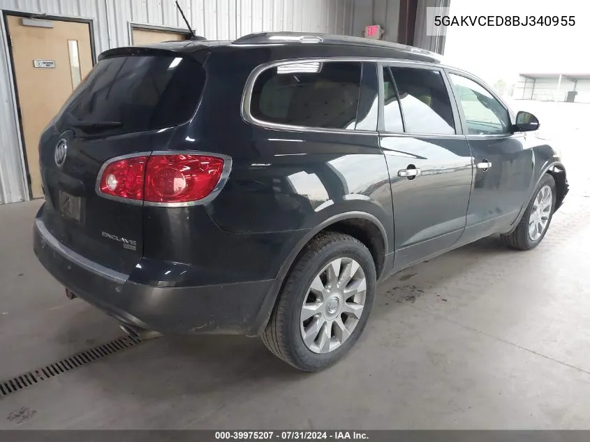 2011 Buick Enclave 2Xl VIN: 5GAKVCED8BJ340955 Lot: 39975207