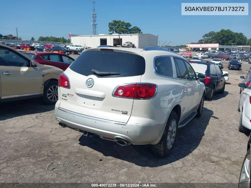 2011 Buick Enclave 1Xl VIN: 5GAKVBED7BJ173272 Lot: 40073239