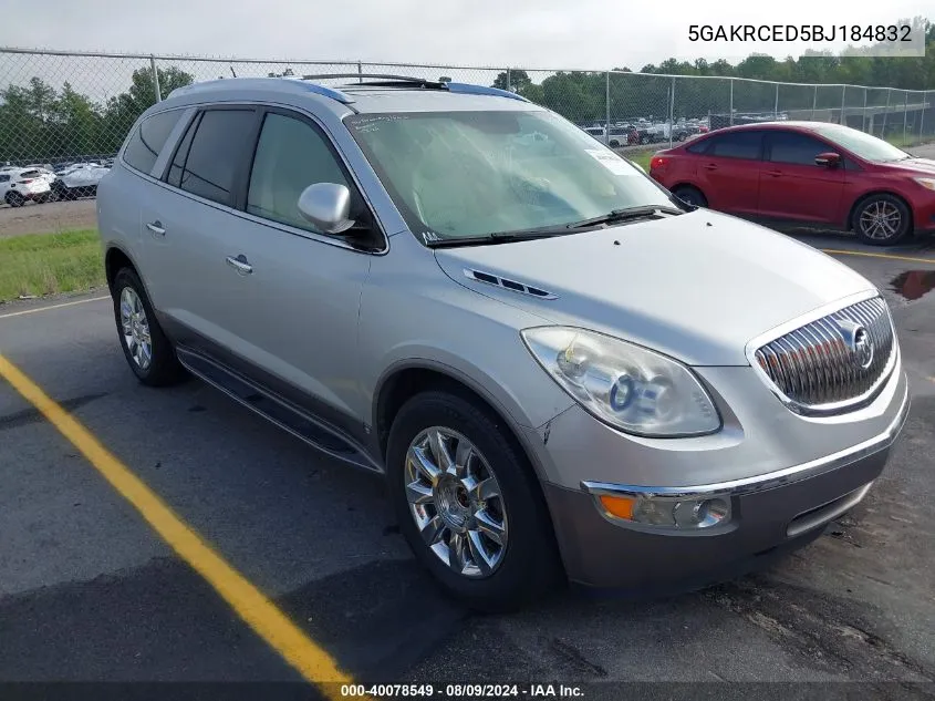 2011 Buick Enclave 2Xl VIN: 5GAKRCED5BJ184832 Lot: 40078549