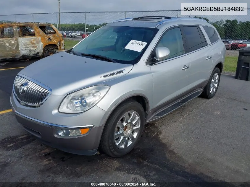 5GAKRCED5BJ184832 2011 Buick Enclave 2Xl