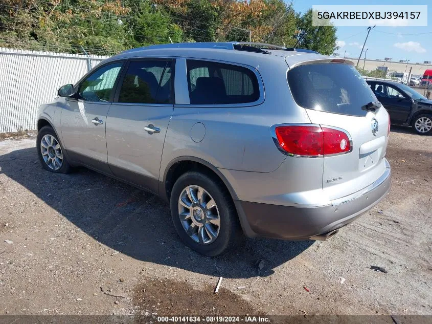 2011 Buick Enclave 1Xl VIN: 5GAKRBEDXBJ394157 Lot: 40141634