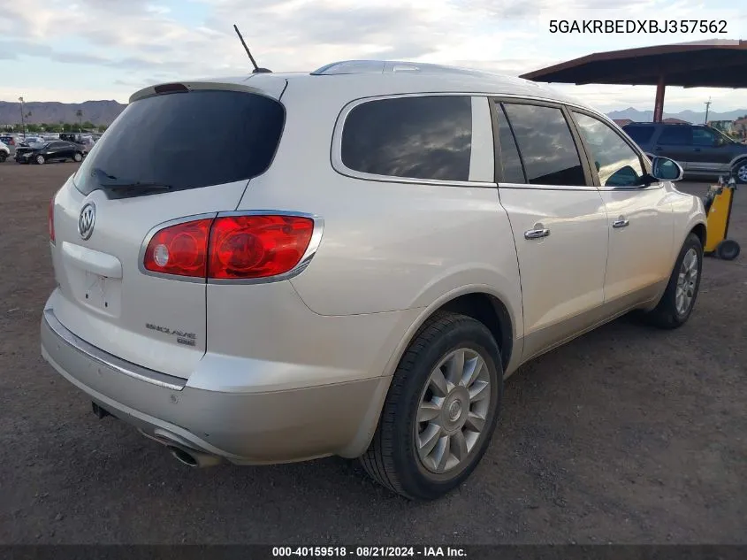 5GAKRBEDXBJ357562 2011 Buick Enclave 1Xl