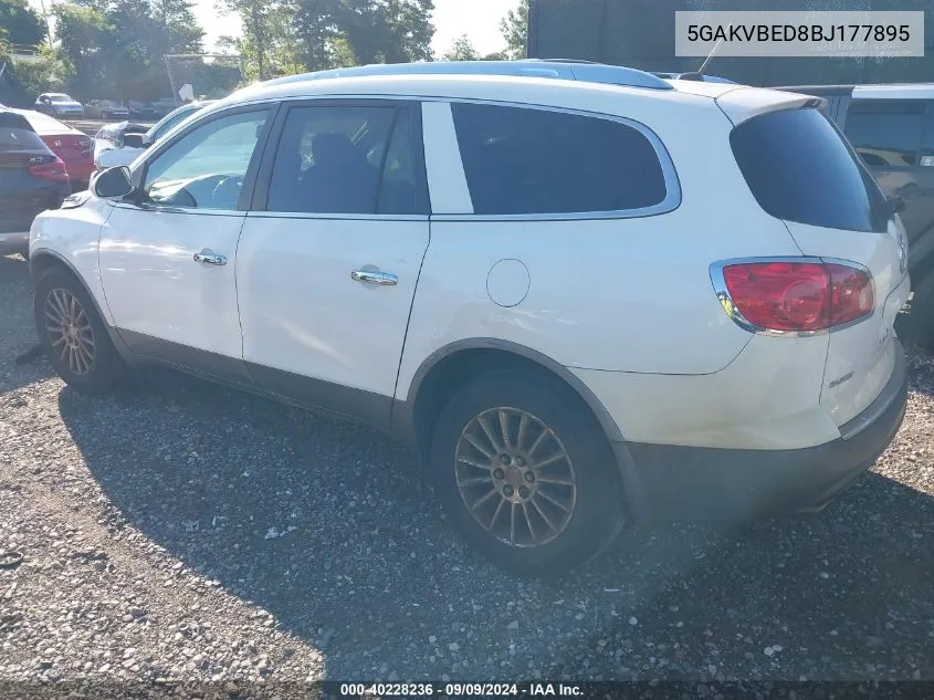 2011 Buick Enclave 1Xl VIN: 5GAKVBED8BJ177895 Lot: 40228236