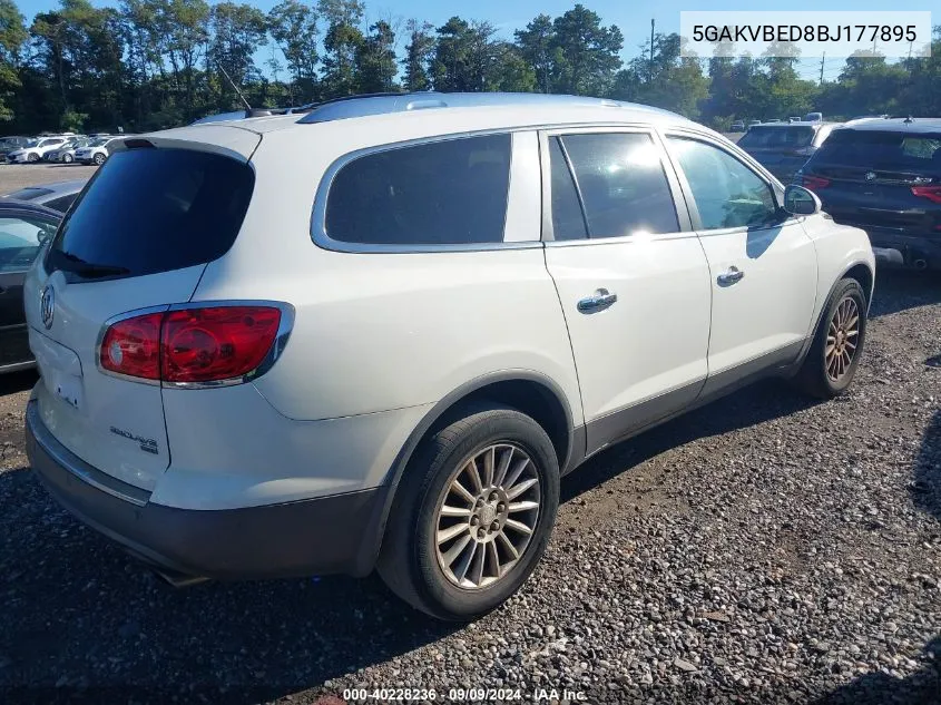 2011 Buick Enclave 1Xl VIN: 5GAKVBED8BJ177895 Lot: 40228236