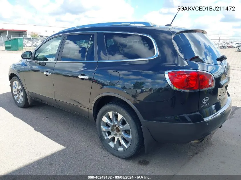 2011 Buick Enclave 2Xl VIN: 5GAKVCED1BJ211472 Lot: 40249182