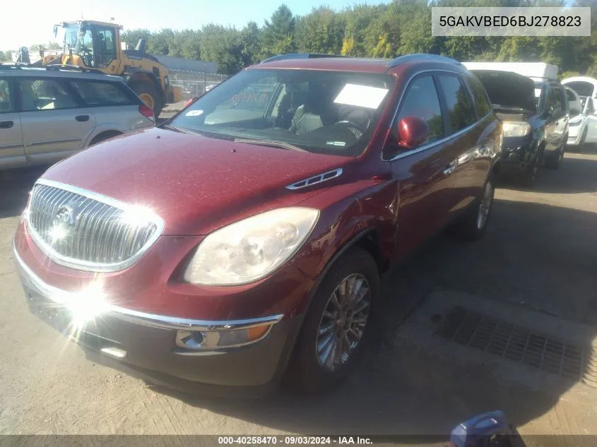 5GAKVBED6BJ278823 2011 Buick Enclave 1Xl