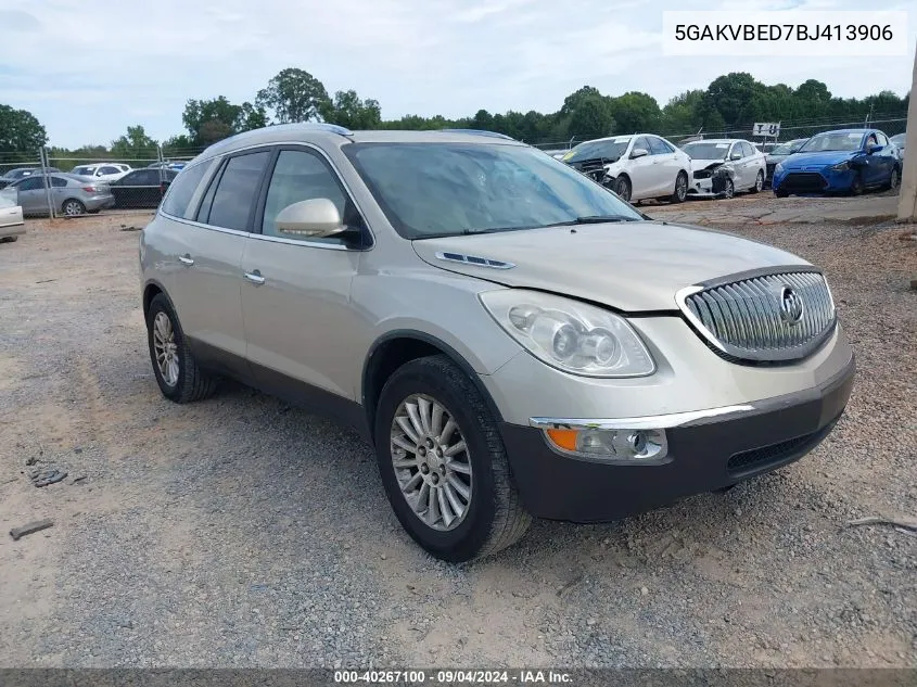 5GAKVBED7BJ413906 2011 Buick Enclave 1Xl