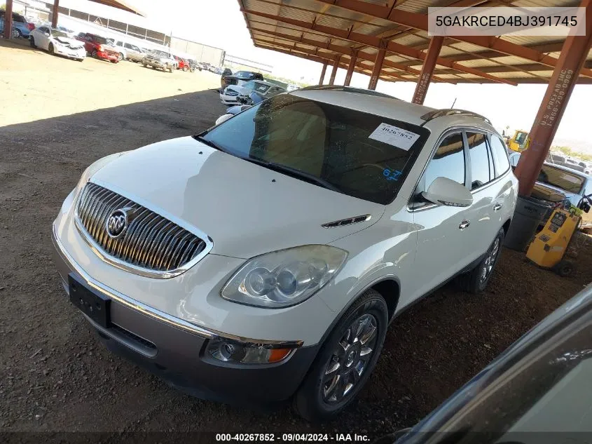 5GAKRCED4BJ391745 2011 Buick Enclave Cxl