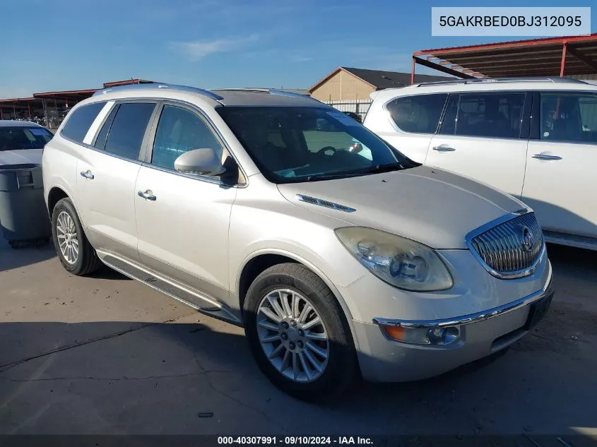 5GAKRBED0BJ312095 2011 Buick Enclave Cxl