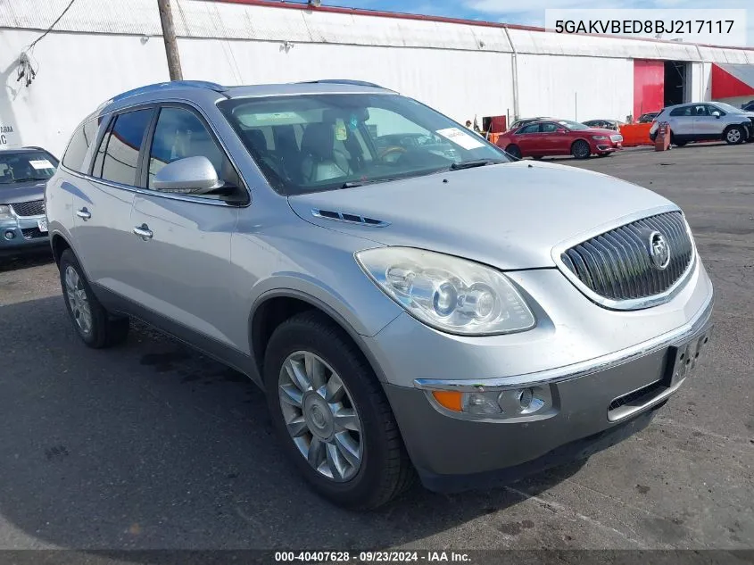 2011 Buick Enclave 1Xl VIN: 5GAKVBED8BJ217117 Lot: 40407628