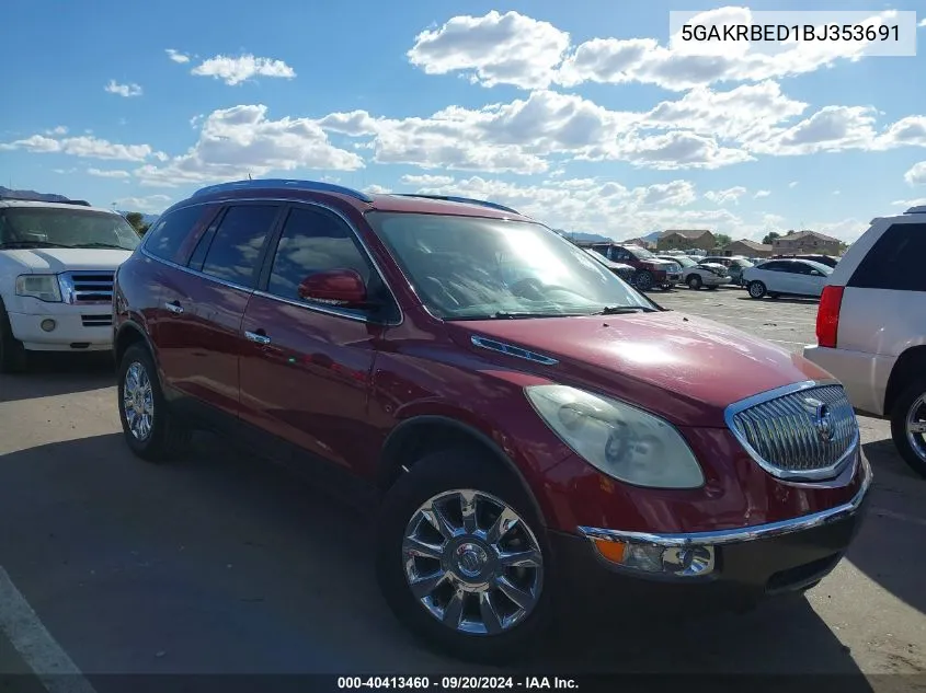 2011 Buick Enclave 1Xl VIN: 5GAKRBED1BJ353691 Lot: 40413460