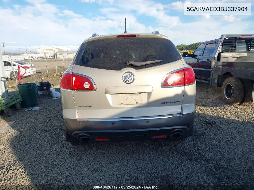 2011 Buick Enclave Cx VIN: 5GAKVAED3BJ337904 Lot: 40426717