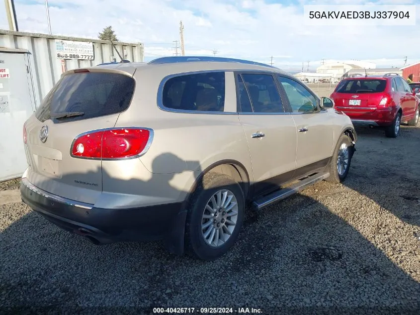 5GAKVAED3BJ337904 2011 Buick Enclave Cx