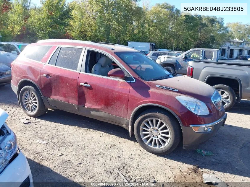 2011 Buick Enclave 1Xl VIN: 5GAKRBED4BJ233805 Lot: 40438073